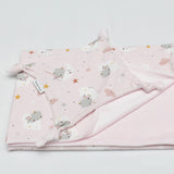 Doudou plat "Ourson rose"