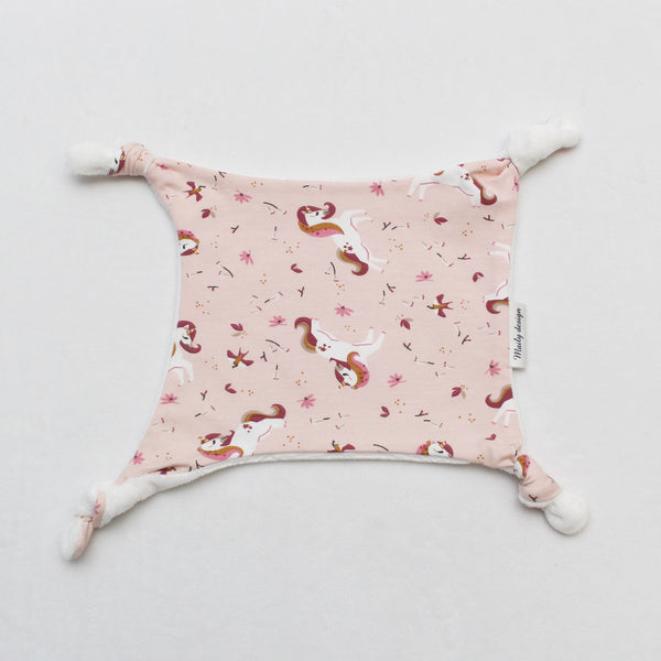 Doudou plat "Licorne"