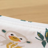 Trousse de rangement "Tropical, fond blanc"