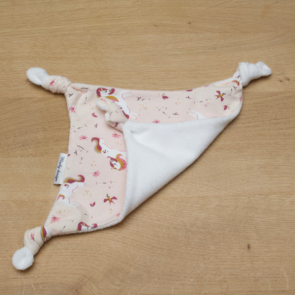 Doudou plat "Licorne"