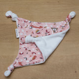 Doudou plat "Renard rose"