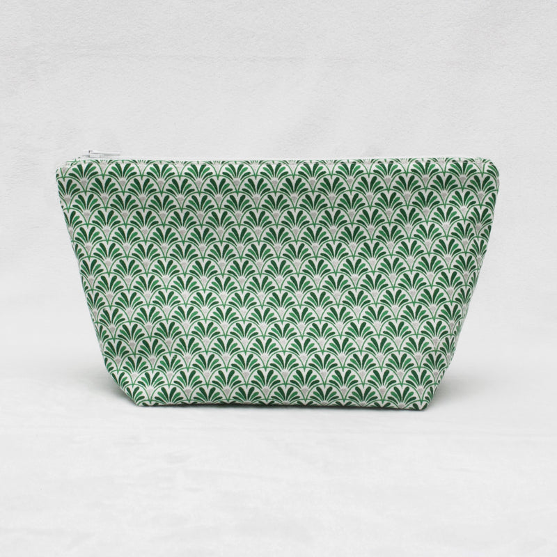 Trousse de rangement "Eventail vert"